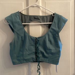 Free People Movement blue sports bra